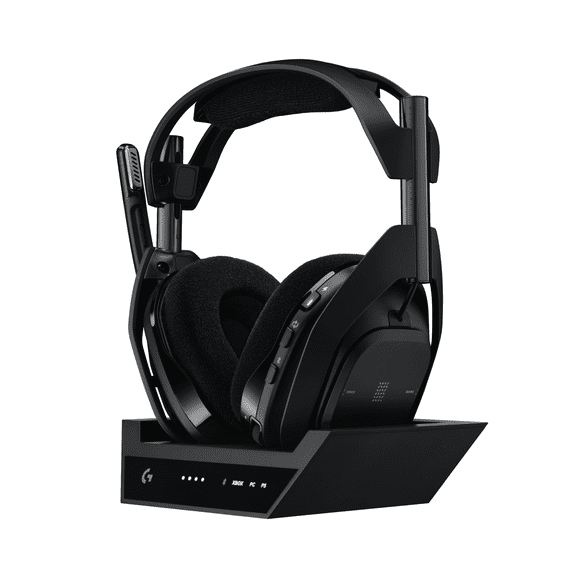 Logitech G Astro A50 X LIGHTSPEED Wireless Gaming Headset + Base Station, PLAYSYNC across Xbox Series X|S + PS5 + PC/mac, Black