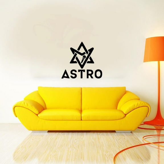 Astro Band Logo KPOP Band Wall Decals Music Artist Song Lyrics Singer Dancer Korean Pop Group for Boys/Girls Art Room Music Room Studio Home Bedroom Vinyl Wall Art Decals Decoration (27x30 inch)