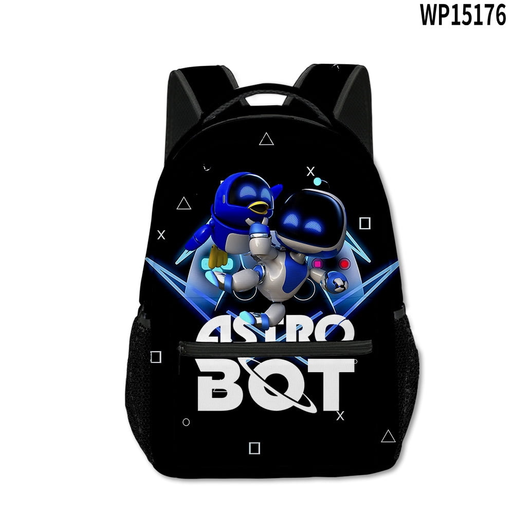 Astro Bot Anime Backpack for Teen/Womens/Mens Cartoon Daypack for ...