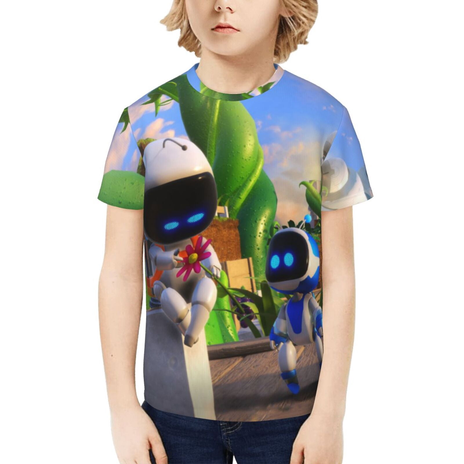Astro Bot Kids T-Shirt 3d Printed Graphic T-Shirts Boys And Girls Short ...