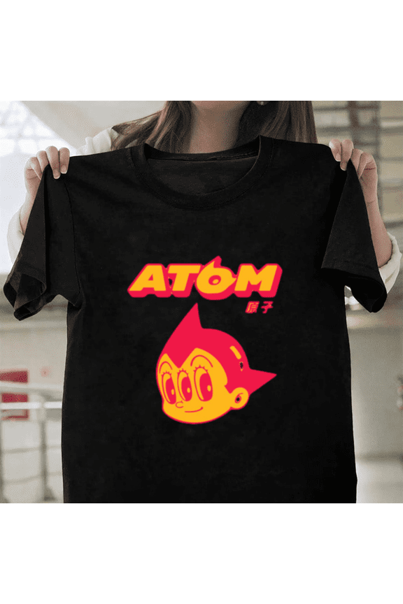 Astro Boy Atom Silhouette Retro Anime Streetwear Cyber Robot Unisex T-Shirt, up to size 3XL.