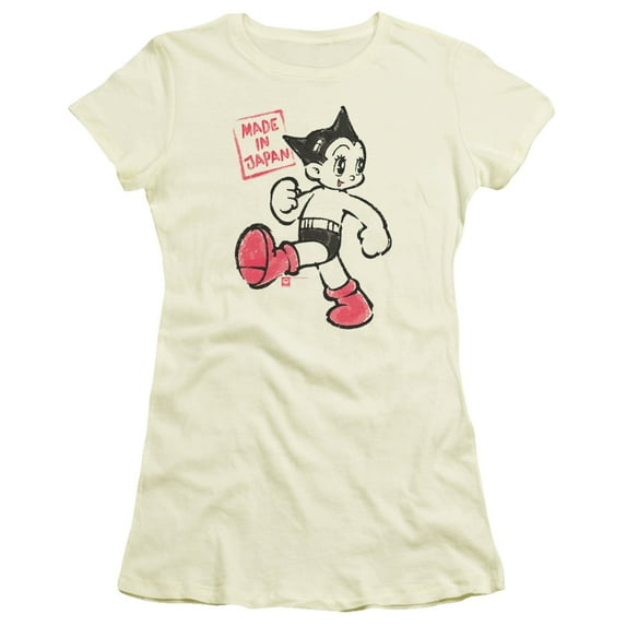 Astro Boy Made In Japan S/S Junior Women's T-Shirt Sheer Cream