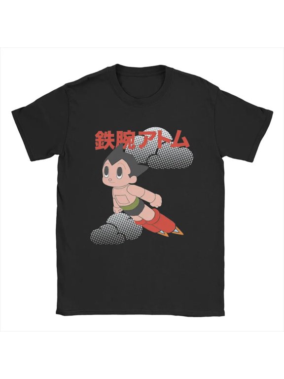 Astro Boy Men's T Shirts AstroBoy Anime Vintage Tees Short Sleeve O Neck T-Shirt