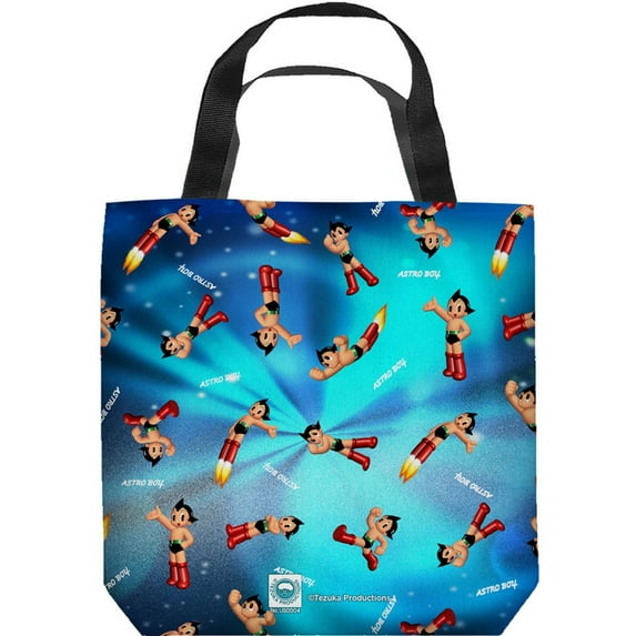 Astro Boy Pattern Grocery Tote White