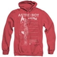 thumbnail image 1 of Astro Boy Schematics Adult Heather Hoodie Sweatshirt Red, 1 of 1