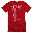thumbnail image 1 of Astro Boy Schematics Premium Canvas T-Shirt Adult Slim Fit 30/1 Red, 1 of 1