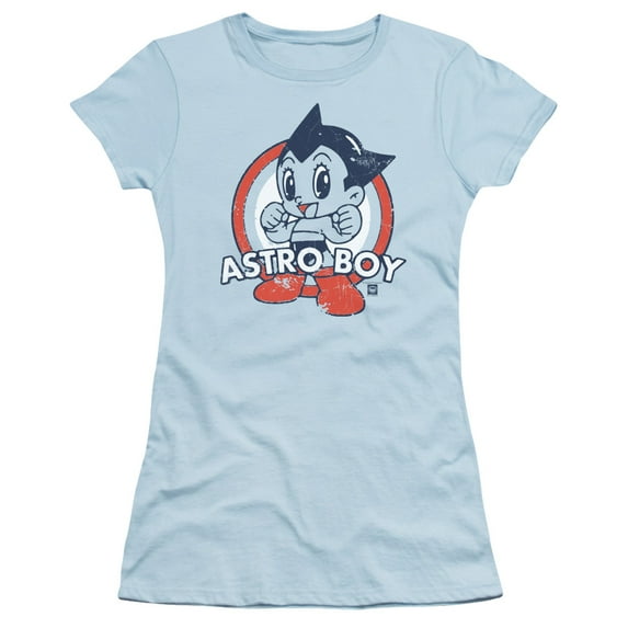 Astro Boy Target S/S Junior Women's T-Shirt Sheer Light Blue