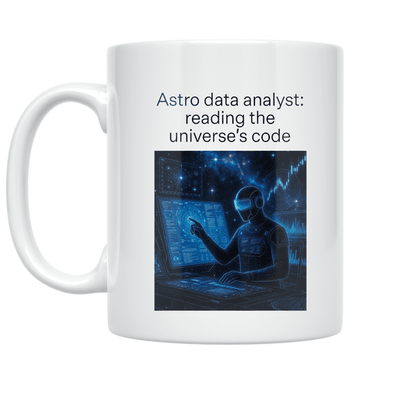 Astro Data Analyst Design - Space Data Careers Enthusiast - 11 oz Ceramic Coffee Mug