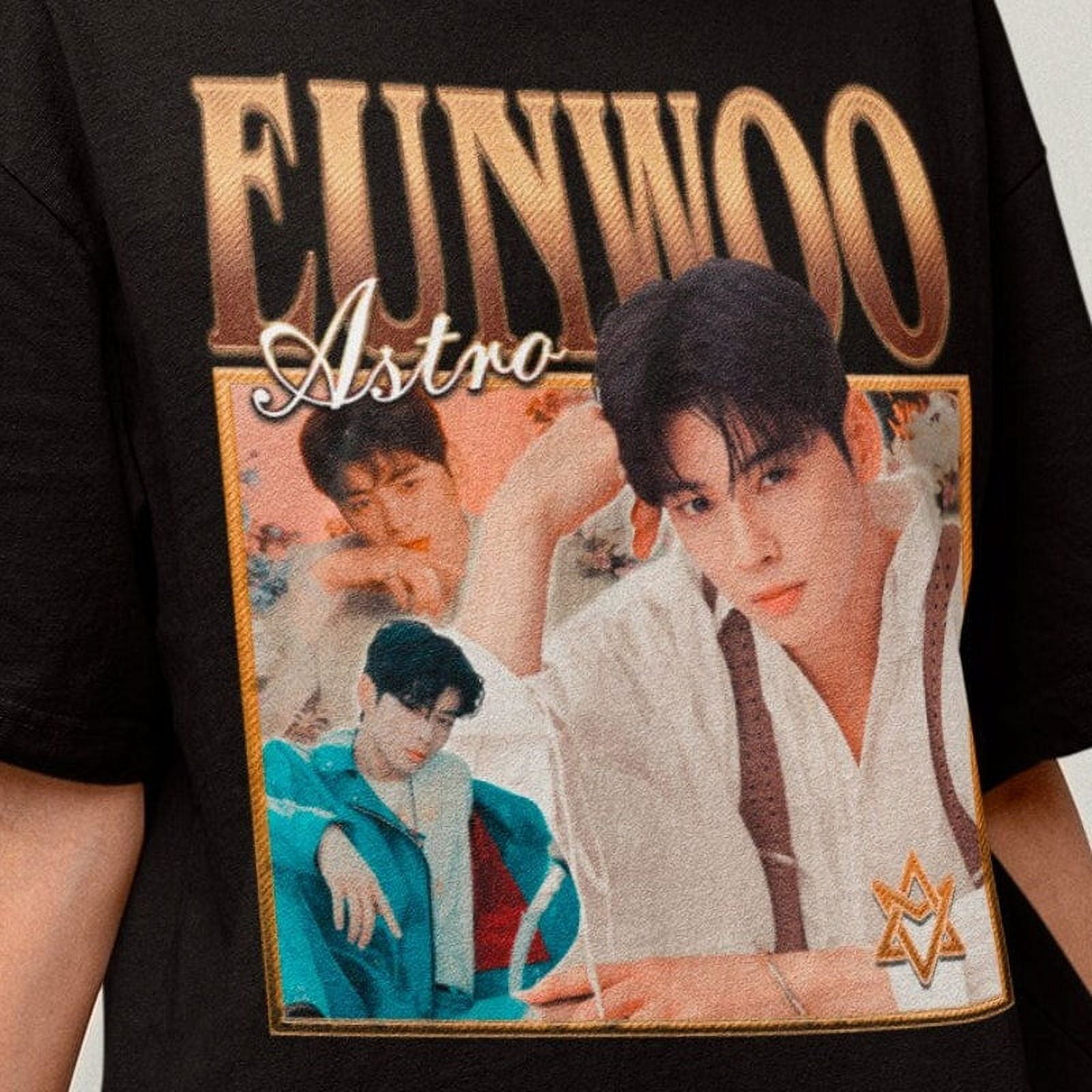 Astro Eunwoo Retro Classic Tshirt Kpop Retro Bootleg Tee Kpop