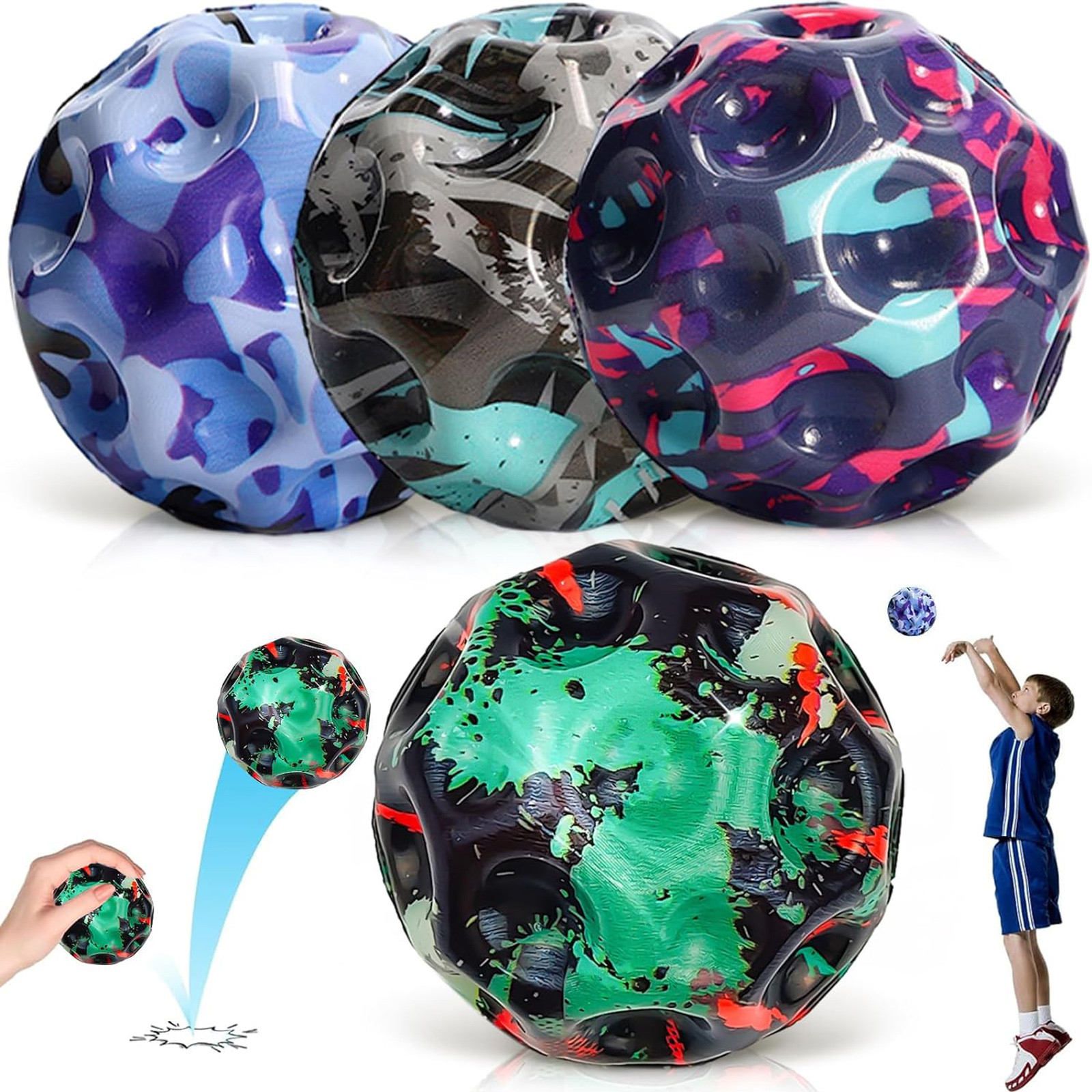 Astro Jump Ball High Bounce Hole Ball A Popping Sound Make Space Ball