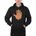 thumbnail image 1 of Astro Palmistry - Zodiac Hand Emoji Art Design Men's Hoodie, 1 of 4