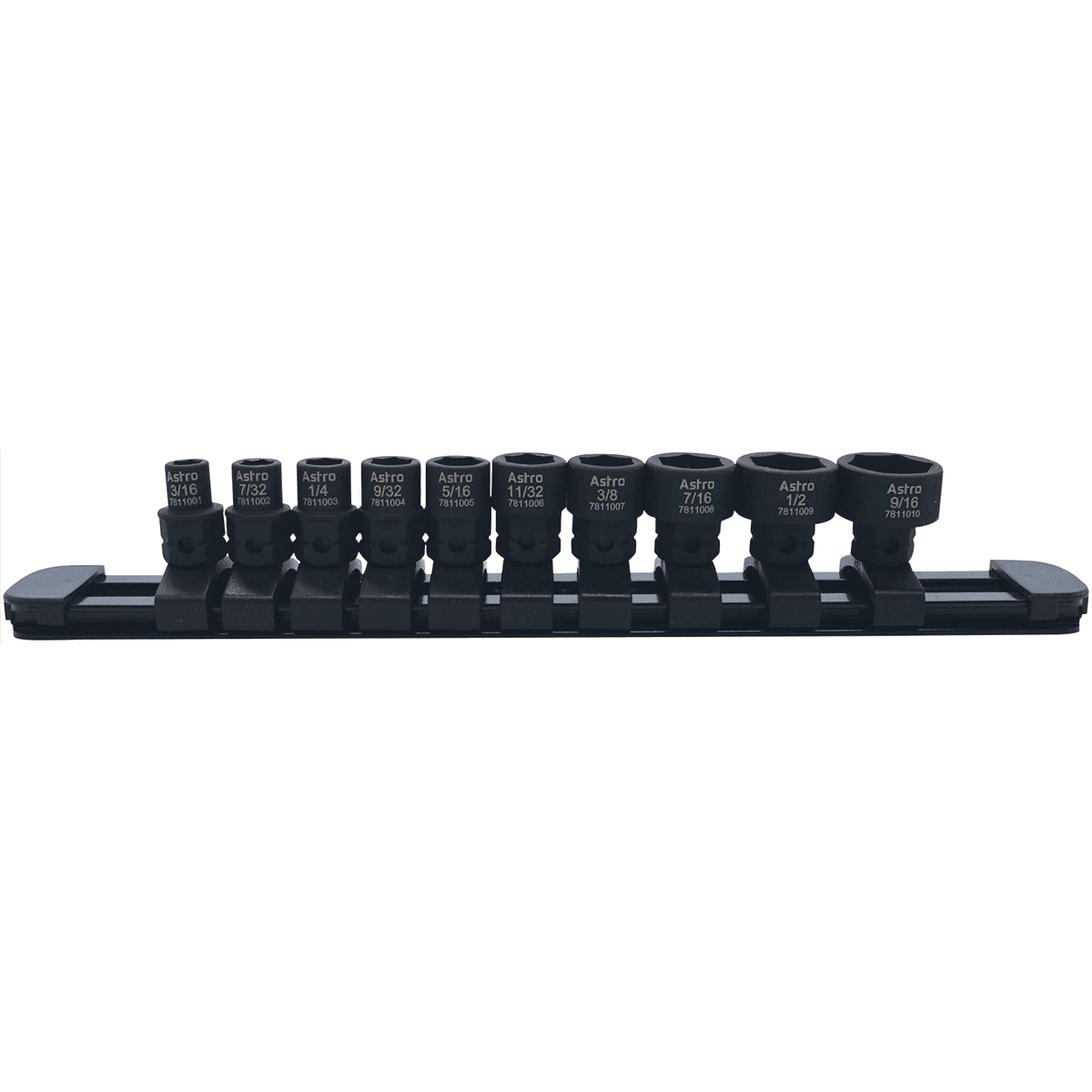 Astro Pneumatic 78110 Low Profile 1 4 Drive Impact Socket Set