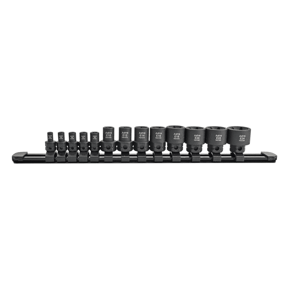 Astro Pneumatic 13pc 1/4" & 3/8" Drive External Torx Nano Impact Socket Set