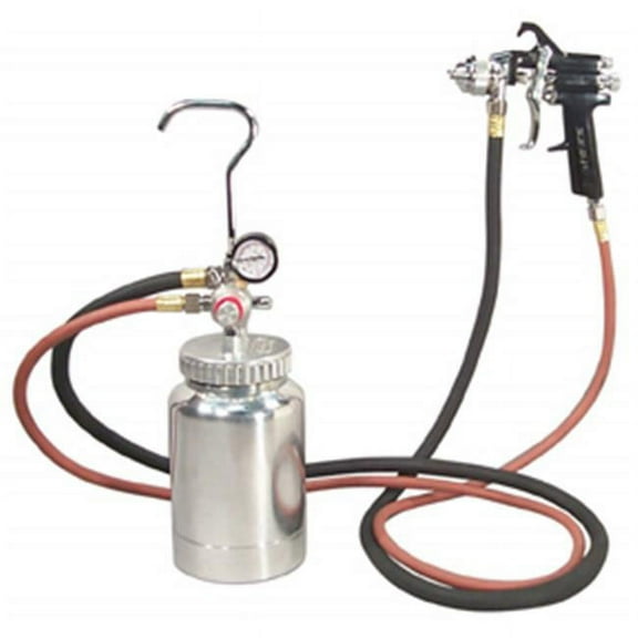 Astro Pneumatic 2-Quart Pressure Pot With Spray Gun And Hose