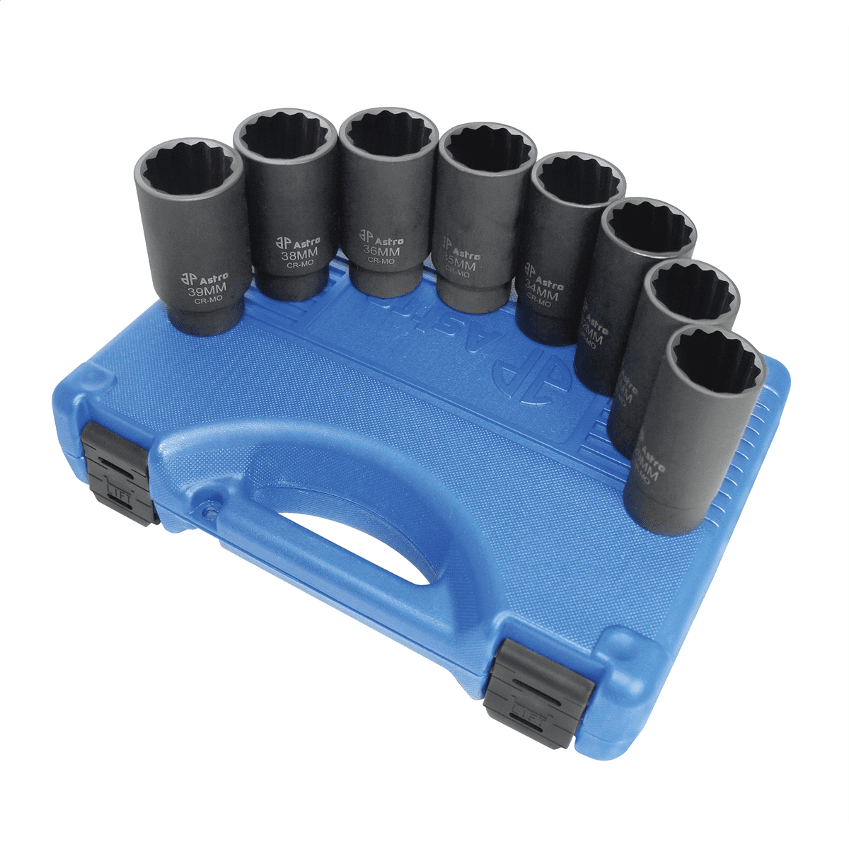 aikok　orenznero支給　ゼブラウッド12角軸　格子何グリップ Free Shipping! Astro Pneumatic 8pc 12-Point Axle Nut Socket Set