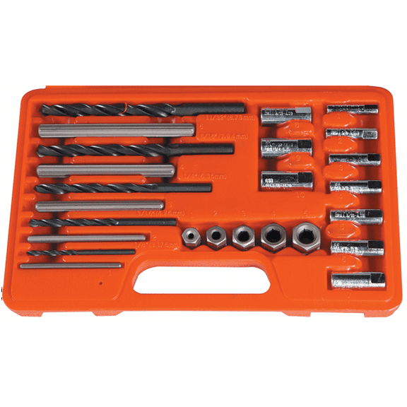 Astro Pneumatic 9447 26 Piece Screw Extractor / Drill & Guide Set