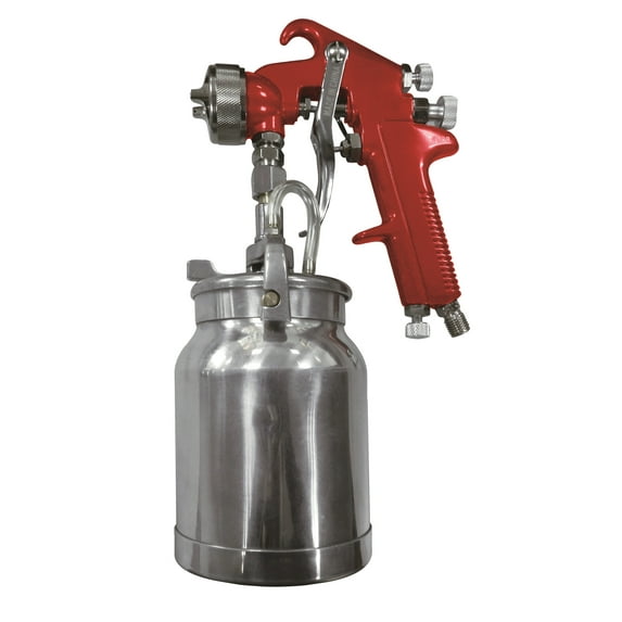 Astro Pneumatic Tool 4008 Spray Gun with Cup - Red Handle 1.8mm Nozzle