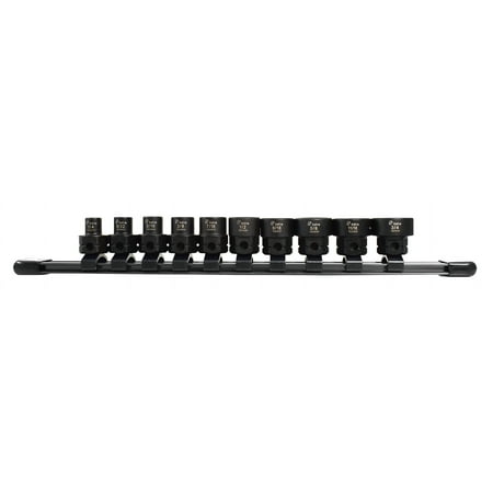 Astro Pneumatic Tool 78310 10pc 3/8-Inch Drive Low Profile Nano Impact Sockets - SAE