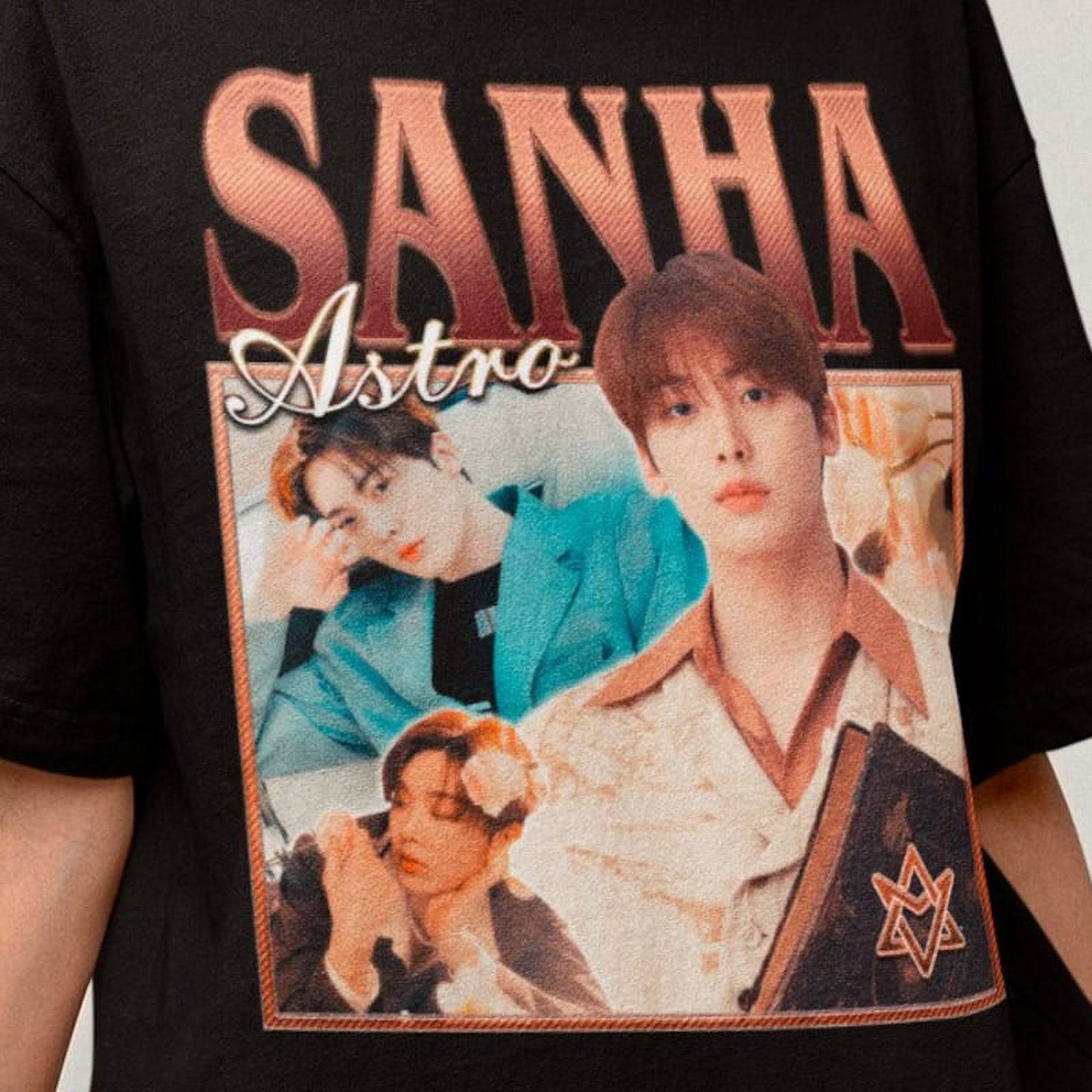 Astro Sanha Retro Classic Tshirt Kpop Retro Bootleg Tee Kpop Merch