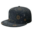 thumbnail image 1 of Astro Travel Snapback – Zodiac Print Flat Bill Cap, Hip Hop Style Adjustable, 1 of 6