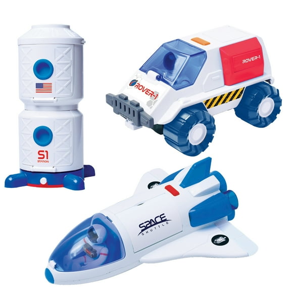 Astro Venture 63115 Space Collection Set with Space Rover, Space Shuttle, and Space Station