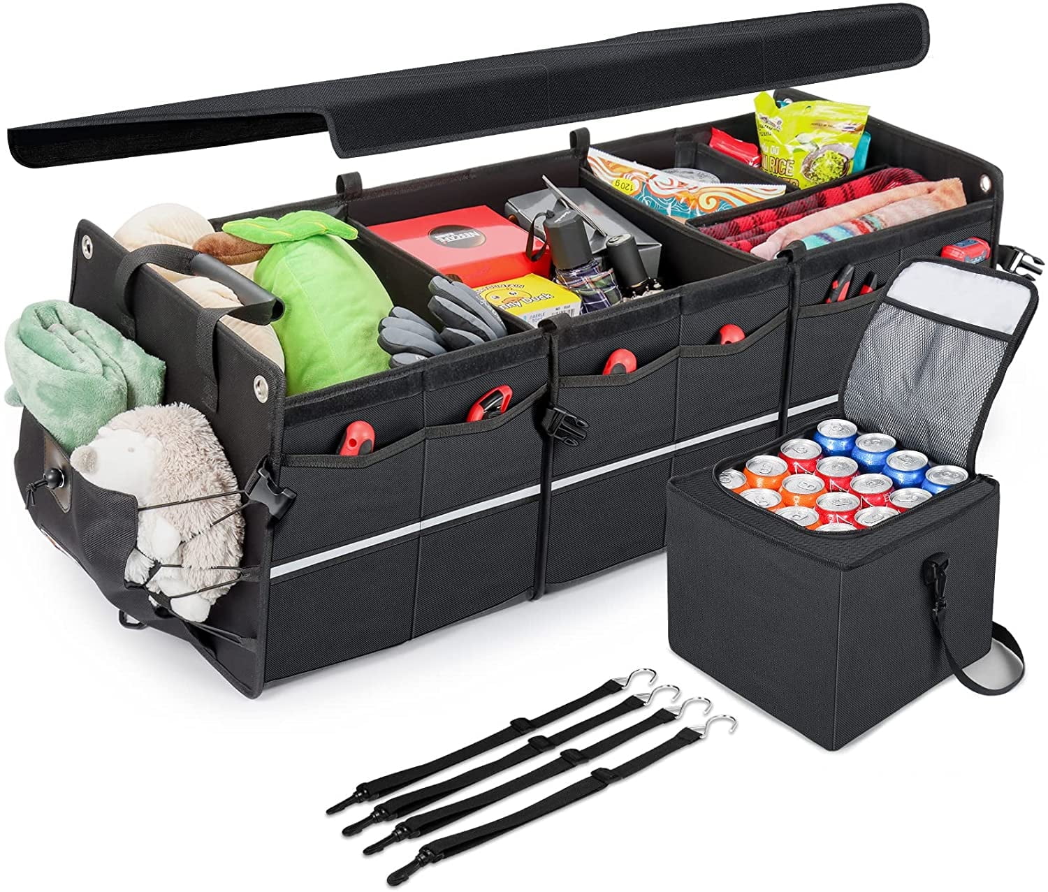 Car Trunk Organizer 110L, Collapsible Large Storag