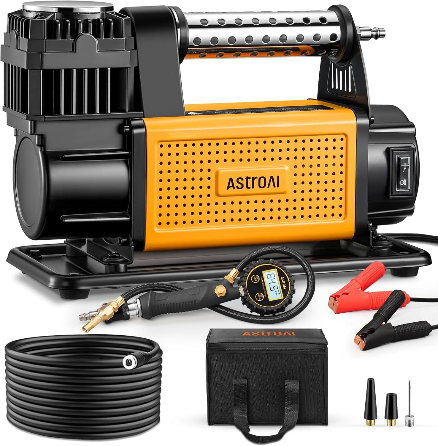 AstroAI Air Compressor Offroad, Heavy-Duty Truck Tire Inflator, Portable Air Pump with 7.06 CFM, AirCtrl, 12V 150 Psi for 4 × 4 SUV Vehicle RV ATV
