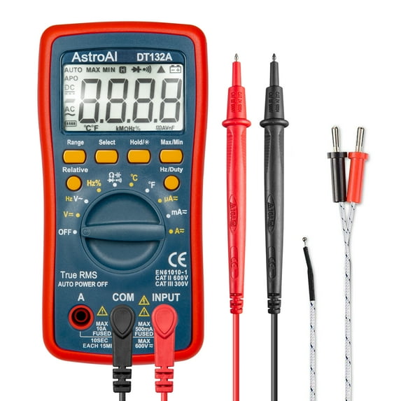 AstroAI Digital Multimeter, TRMS 4000 Counts, Volt Meter Auto Ranging ...