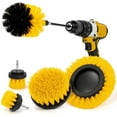 thumbnail image 1 of AstroAI Drill Brush Attachment Set 6Pack, Power Scrubber Cleaning Kit for Bathroom Surfaces, Car Detailing, Shower, Yellow, 1 of 7