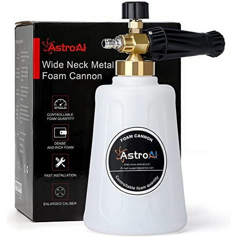AstroAI 1 Liter Bottle Foam Cannon, Foam Sprayer, Foam Cannon for Pressure  Washer
