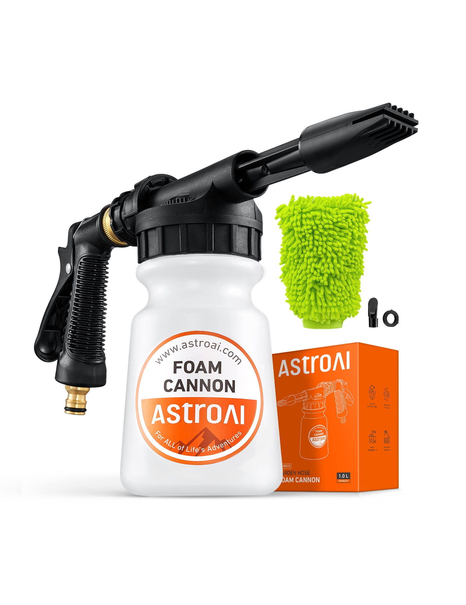 AstroAI Foam Cannon Pressure Washer, Foam Blaster Car Wash Gun, Quick Connect to Most Garden Hose