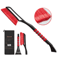 thumbnail image 1 of AstroAI Ice Scraper and Detachable Snow Brush for Car Windshield, Snow Scraper Broom with Foam Grip, Red, 1 Pack, 1 of 12