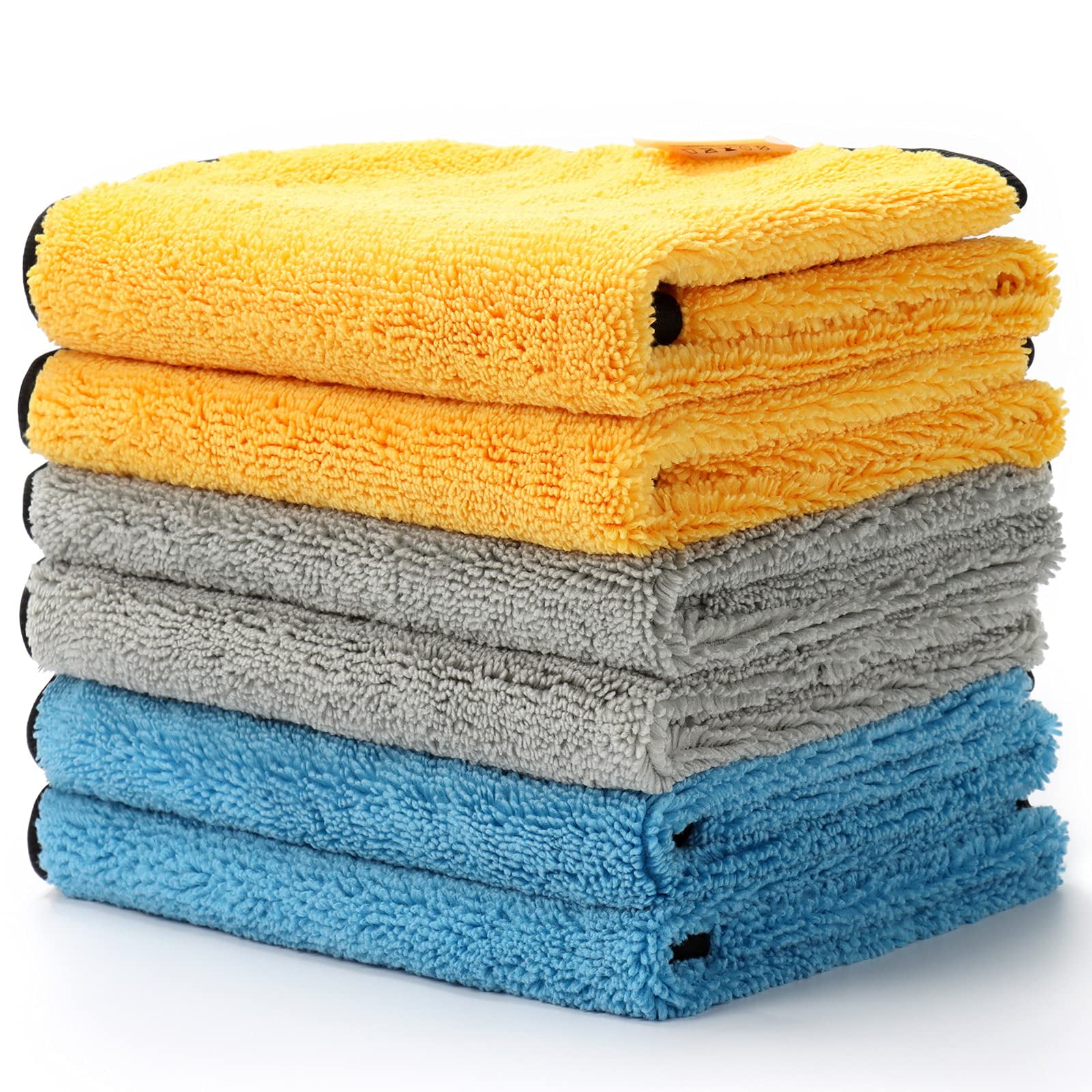 AstroAI Microfiber Cleaning Cloth for Cars, 6 Pack