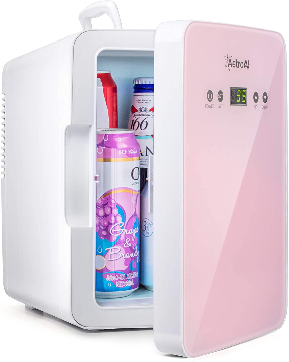 AstroAI Mini Fridge, 10 Liter/15 Can Compact Skincare Refrigerator for Home  Car, AC/DC, White for Thanksgiving Christmas Gift 