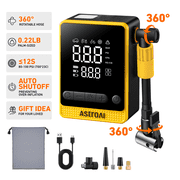AstroAI Cordless Tire Inflator for Car & Bike 150PSI, 6-IN-1 Electric Bike Tire Pump 12s Fast Inflate, 6000mAh Portable Air Compressor Bicycle Pump Air Pump for