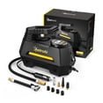 thumbnail image 1 of AstroAI Tire Inflator Air Compressor, Portable Electric Air Pump Fast Inflation for Car, with Auto Shutoff, Emergency LED Light, 100PSI Digital Pressure Gauge, Inflatables Tire Pump, Yellow, 1 of 12