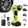 thumbnail image 1 of AstroAI Cordless Tire Inflator Portable Air Compressor Electric Pump, 160PSI Handheld Air Pump with 20V Rechargeable Battery Auto Shutoff, Digital Pressure Gauge for Cars Tires, for Gift, Green, 1 of 14