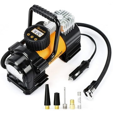 AstroAI Tire Inflator Portable Air Pump for Car Tires, Digital Air Compressor 150PSI, Yellow