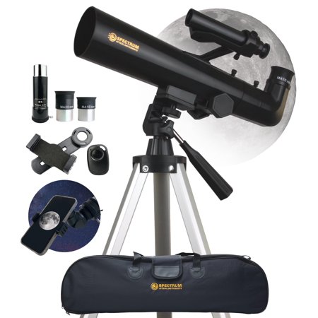 TourStar 60AZ Refractor Telescope Carry Bag Bundle– 18X - 108X Magnification – Bonus Smartphone Adapter 60mm Aperture 360mm Focal Length Telescope - Alt-AZ Gift Telescope for Beginners
