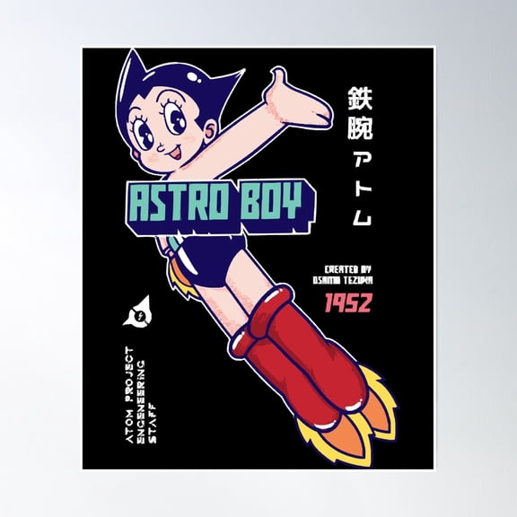 Astroboy - Mighty Atom Poster Wall Art, Modern Wall Decor, 16x24 UNFRAMED
