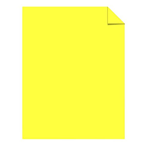Astrobright Paper, 24Lb, 8-1/2"x11", 500/RM, Lift Off Lemon.