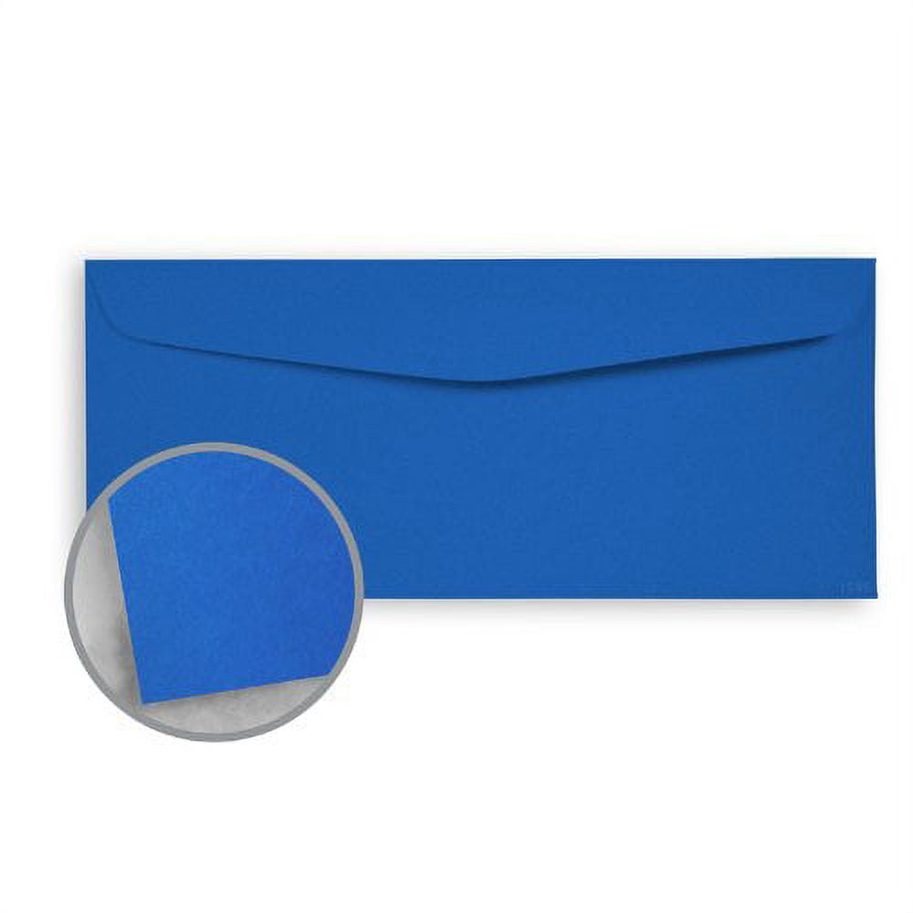 Astrobrights Blast-Off Blue Envelopes - No. 10 Commercial (4 1/8 x 9 1/2) 60 lb Text Smooth 500 per Box