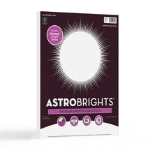 Astrobrights Cardstock, 8.5" x 11", 65 lb./176 Gsm, Bright White, 80 Sheets