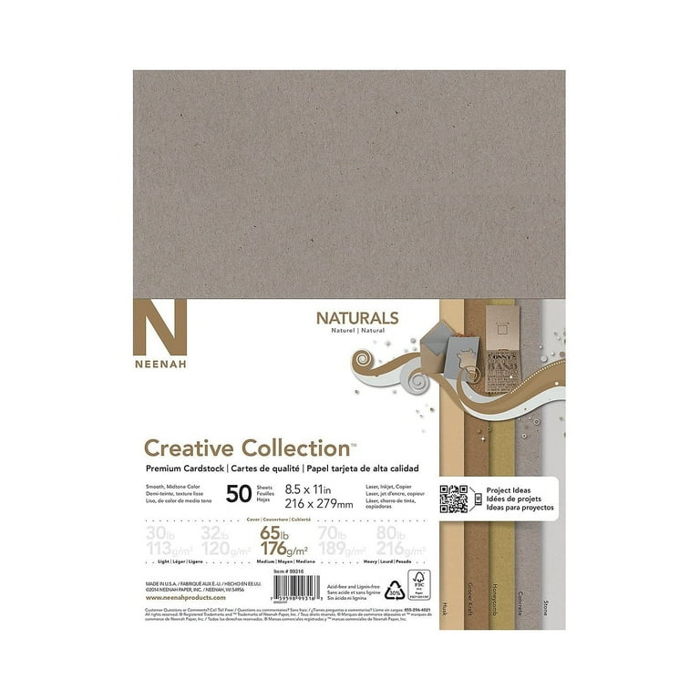 Creative Collection Premium Cardstock, 65 lb, 8.5 x 11, Assorted Bright, 50/Pack Creative Collection Premium Cardstock, 65 lb, 8.5 x 11, Assorted Bright, 50/Pack
