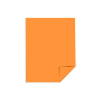 Hamilco Colored Cardstock Scrapbook Paper 8.5 x 11 Fire Orange Color –