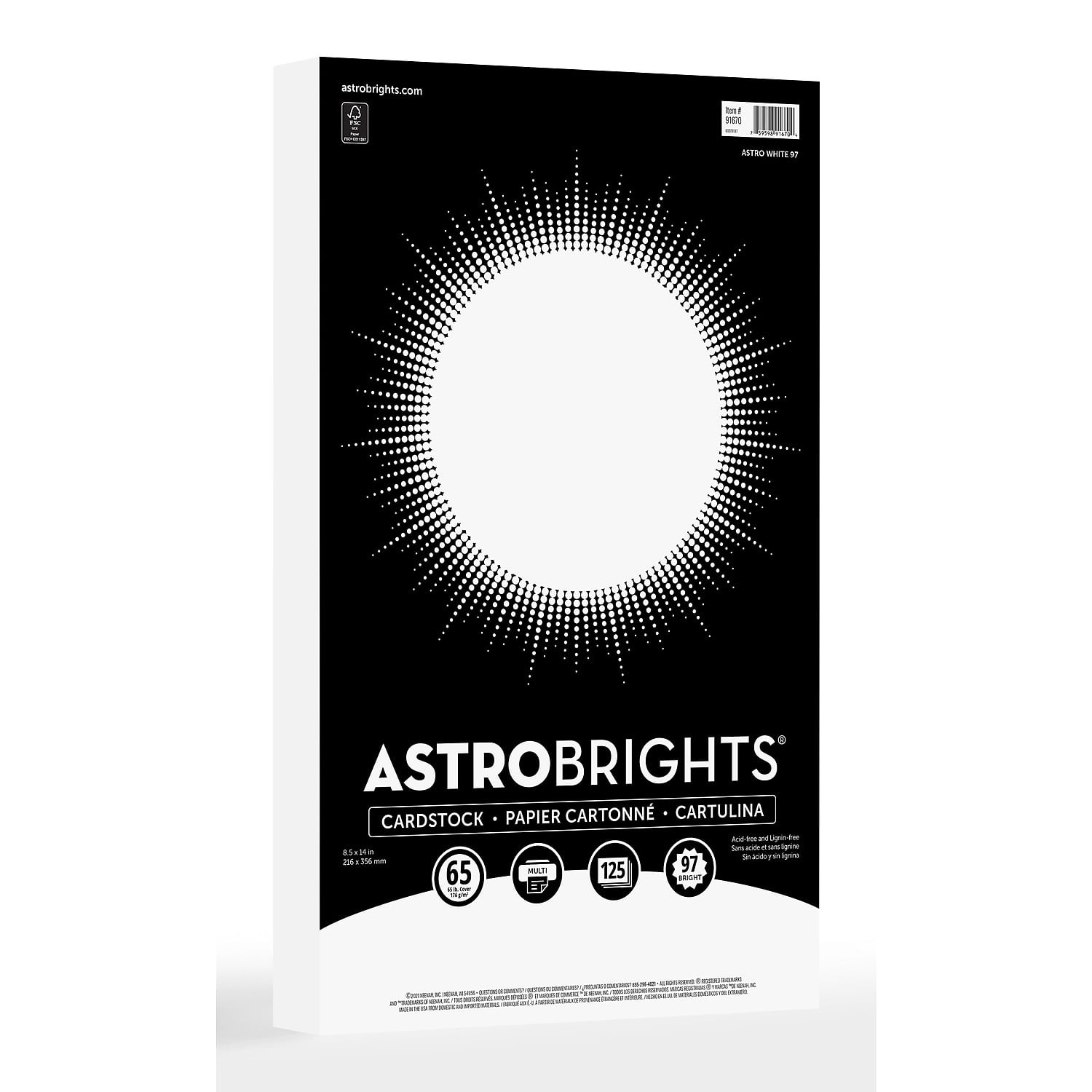 Astrobrights Cardstock Paper65 lbs8.5 x 91670