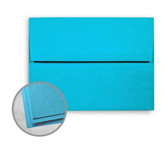 Astrobrights Celestial Blue Envelopes - A7 (5 1/4 x 7 1/4) 60 lb Text Smooth 30% Recycled 1000 per Carton