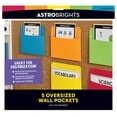 thumbnail image 1 of Astrobrights Classroom Color Wall Pockets, 12" x 10", Assorted Colors, 5 Count, Cardstock, 65 lb/176 Gsm, Blue, Red, Yellow, Green, Orange, 1 of 5
