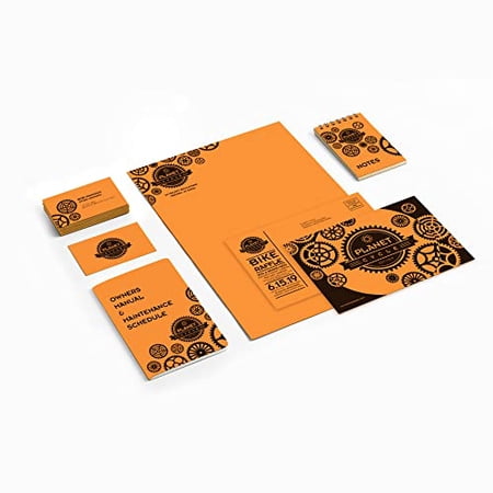 Astrobrights® Color Card Stock, 8 1/2" x 11", FSC® Certified, 65 Lb, Cosmic Orange, Pack Of 250