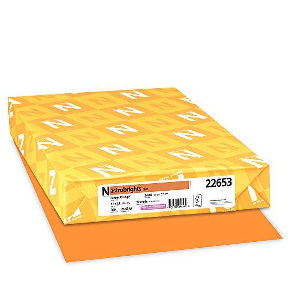 Astrobrights, Colored Paper,Cosmic Orange, 500 Sheets, 24 lb/89g/m